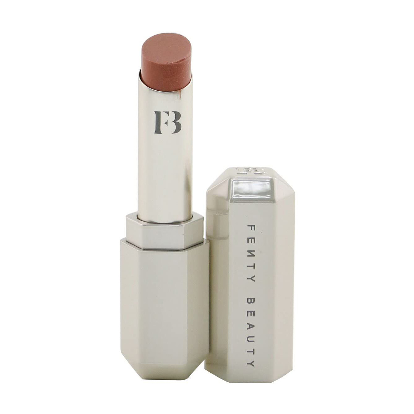 

Уцінка! Губна помада Fenty Beauty By Rihanna Slip Shine Sheer Shiny Lipstick 05 Glazed, 2.8 г