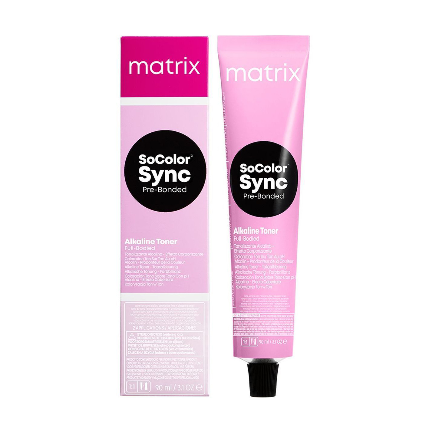 

Безаміачний тонер для волосся Matrix SoColor Sync Pre-Bonded Alkaline Toner на лужній основі, тон в тон, 4P, 90 мл