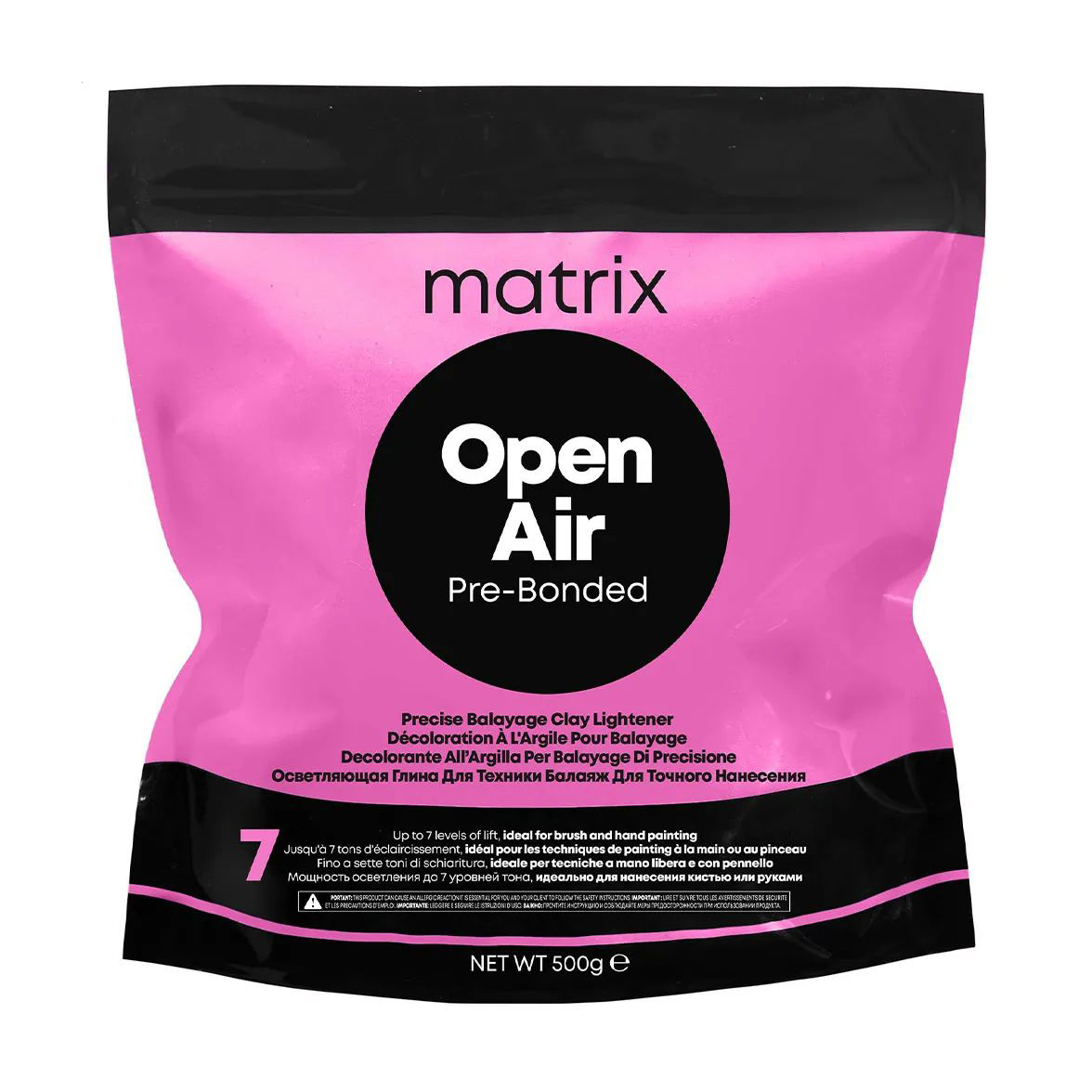 

Освітлювальна глина Matrix Open Air Pre-Bonded з бондером, для техніки балаяж, освітлення до 7 рівнів тону, 500 г