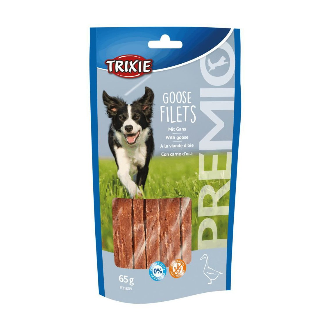 

Ласощі для собак Trixie Premio Goose Filets з гусячим філе, 65 г
