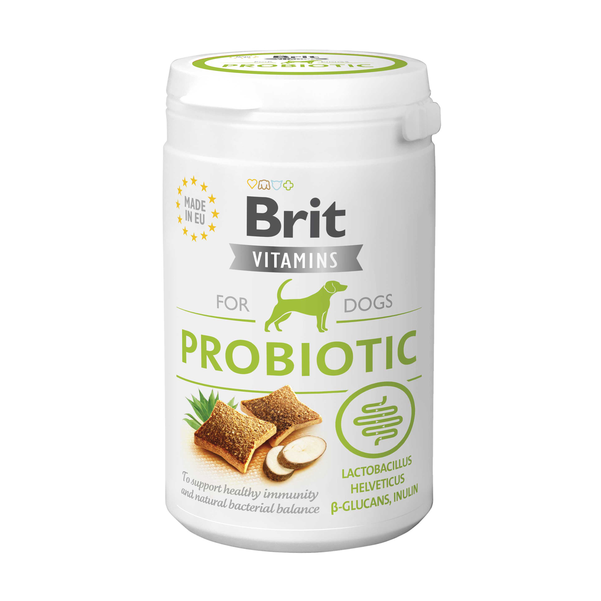 

Уцінка! Вітаміни для собак Brit Vitamins For Dogs Probiotic з пробіотиками, 150 г