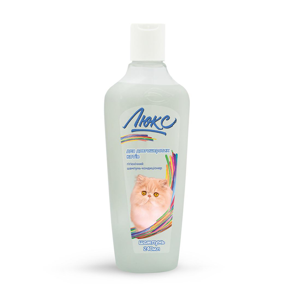 

Гігієнічний шампунь-кондиціонер для довгошерстих кішок ProVET Люкс, 240 мл