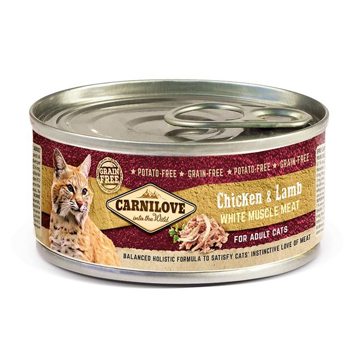 

Вологий корм для кішок Carnilove Chicken & Lamb з куркою та ягням, 100 г