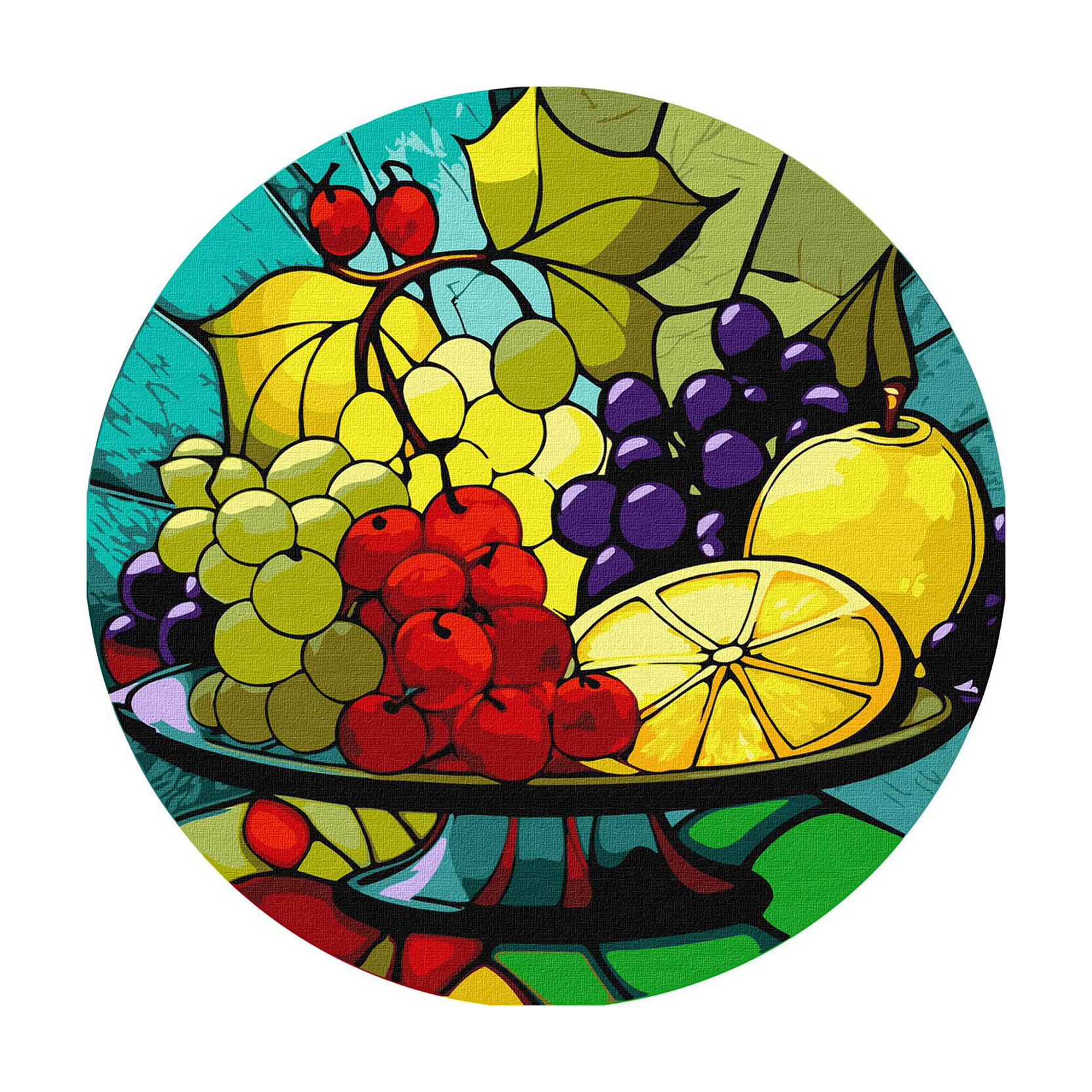 

Картина за номерами Ideyka Фруктове асорті, 29 см (KHO-R1011)