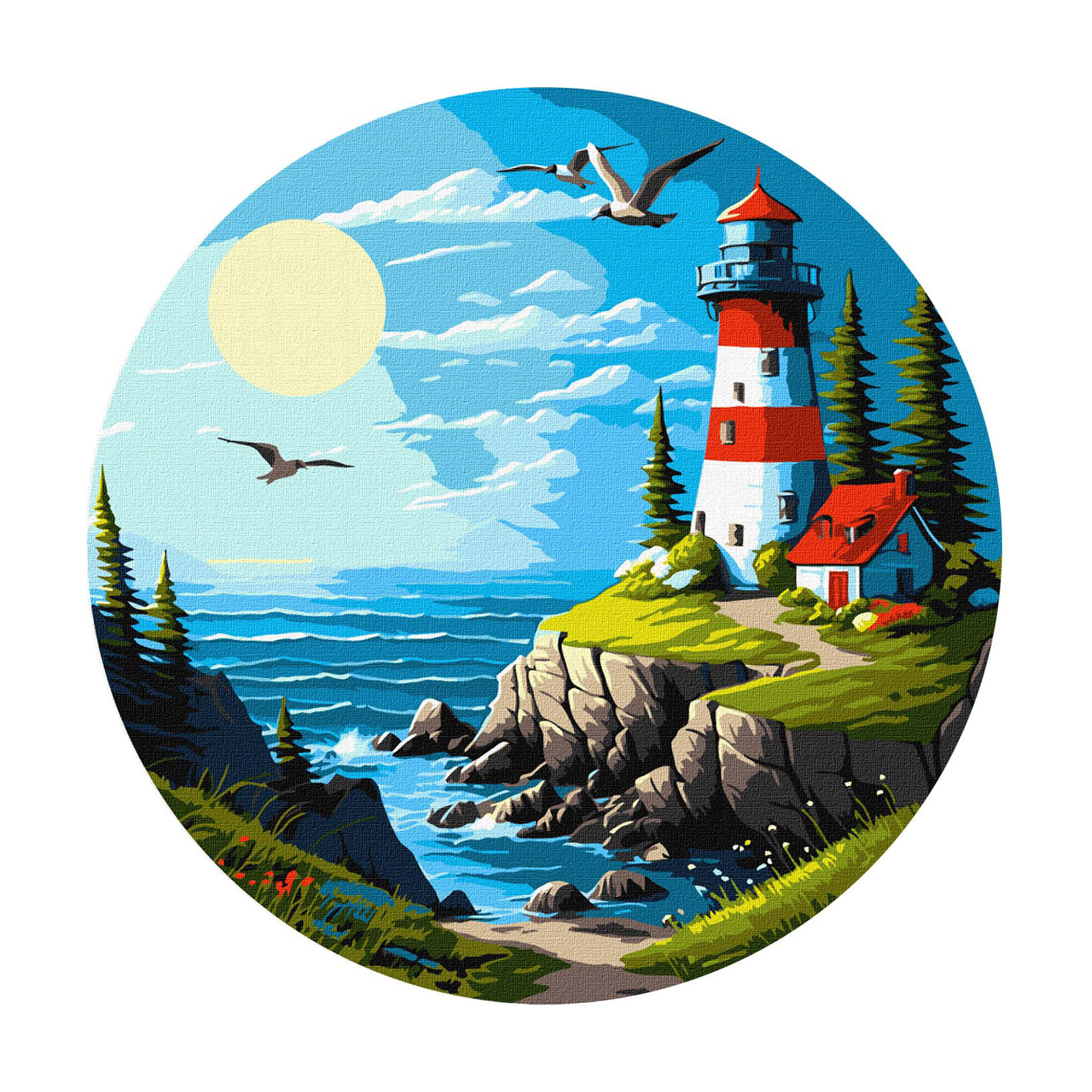 

Уцінка! Картина за номерами Ideyka Захоплюючий краєвид, 39 см (KHO-R1027)