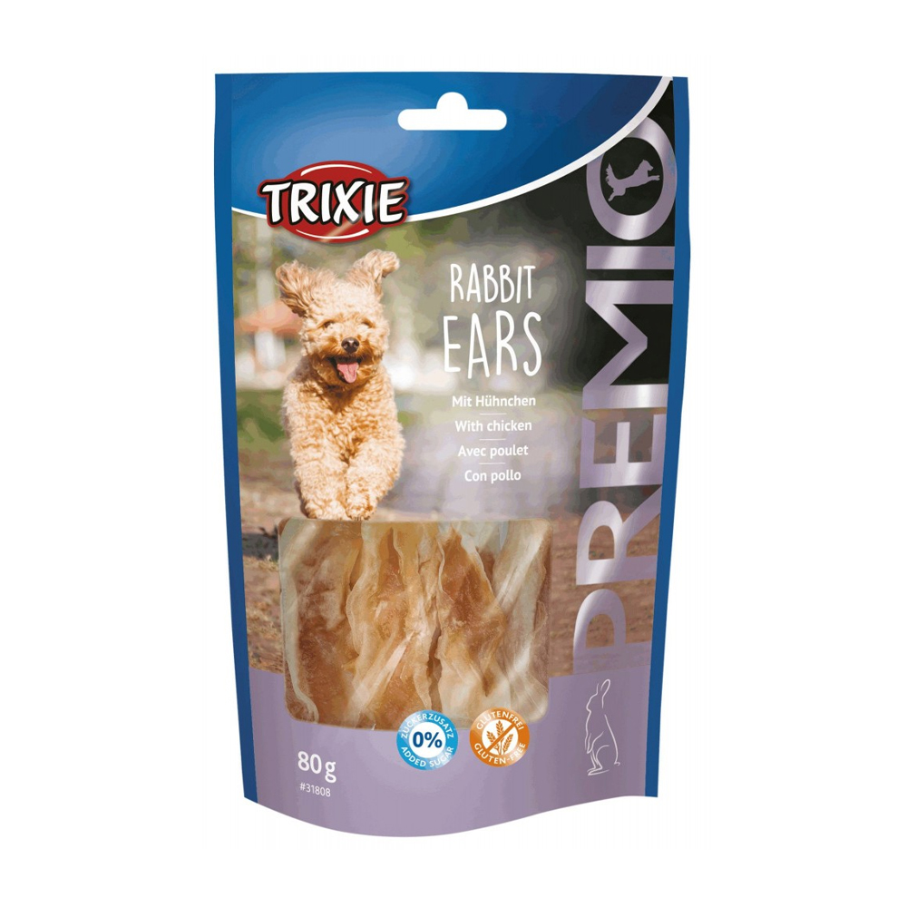 

Уцінка! Ласощі для собак Trixie Premio Rabbit Ears, 80 г