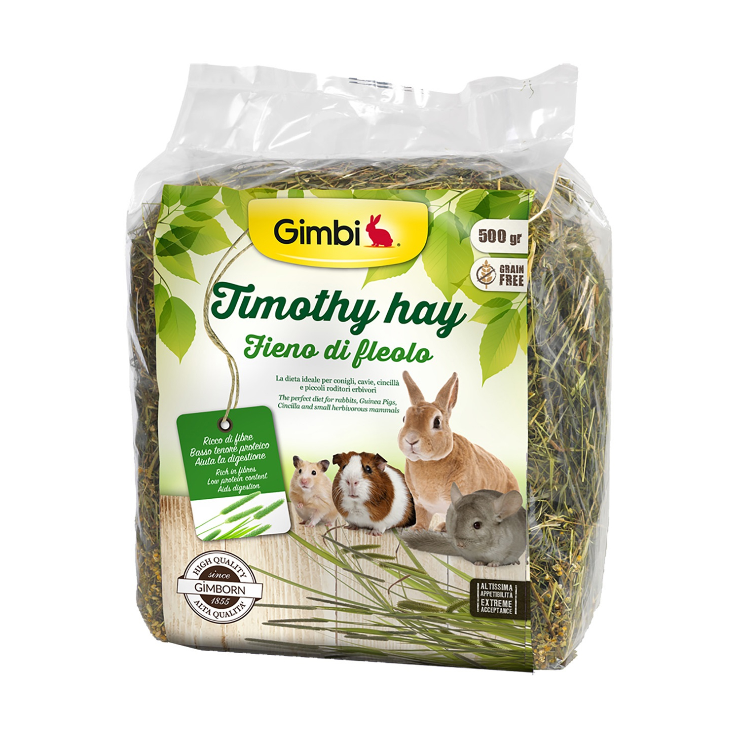 

Корм для гризунів Gimbi Grain Free Сіно Тимофіївки, 500 г