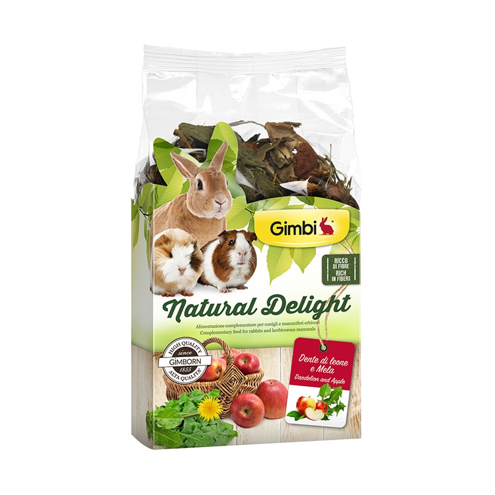 

Уцінка! Ласощі для гризунів GimBi Natural Delight з кульбабою та яблуком, 100 г
