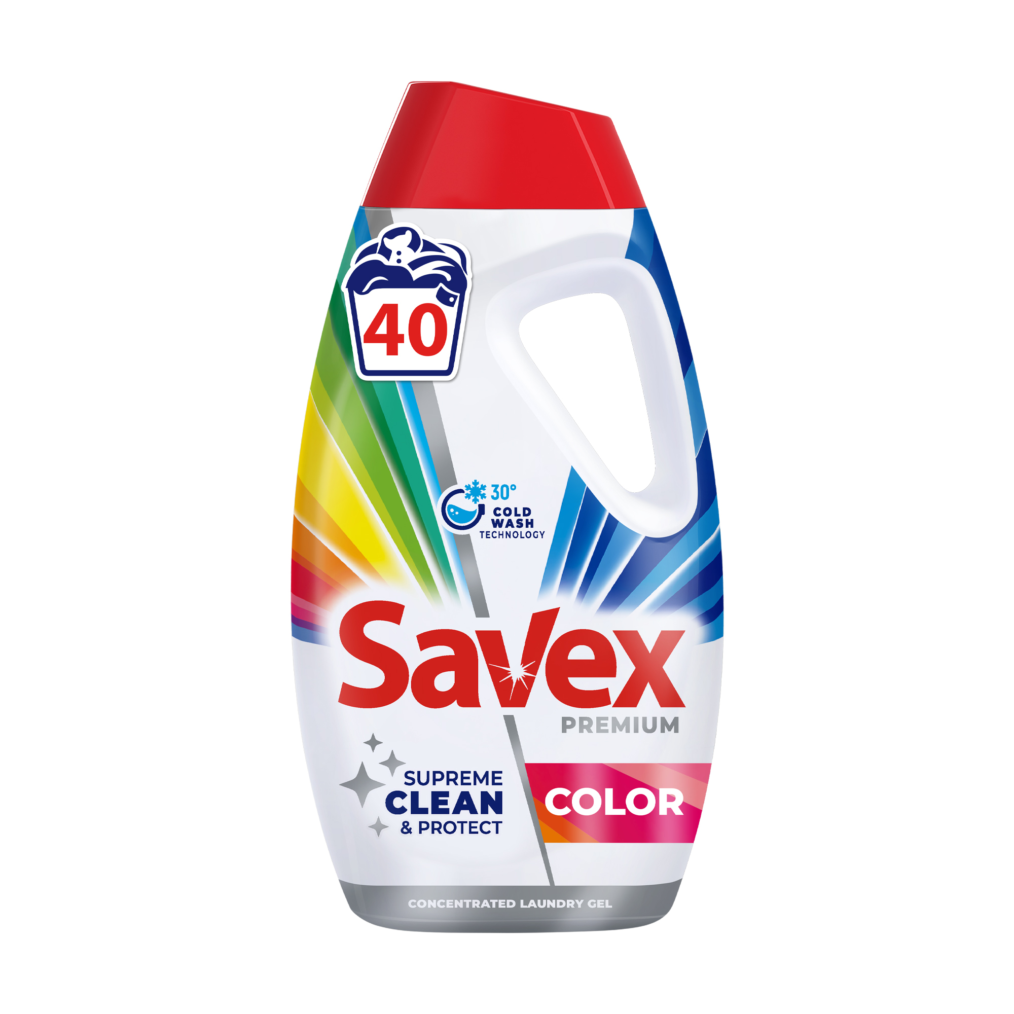 

Уцінка! Гель для прання Savex Premium Color для кольорових тканин, 40 циклів прання, 1.8 л