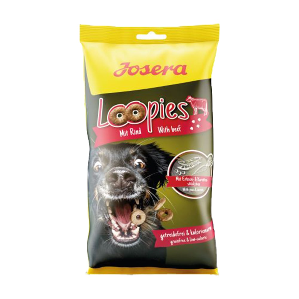 

Ласощі для собак Josera Loopies Mit Rind з яловичиною, 150 г