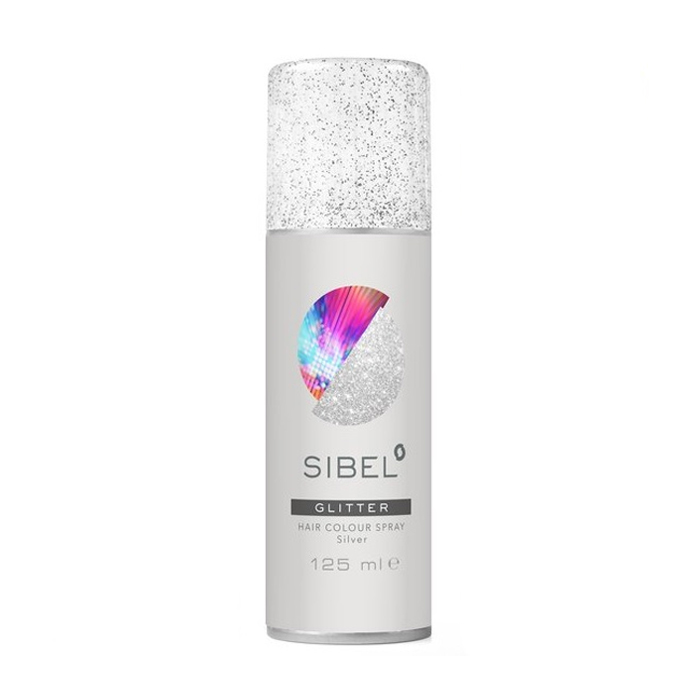 

Спрей для волосся Sibel Hair Colour Spray Glitter з блискітками, Срібний, 125 мл