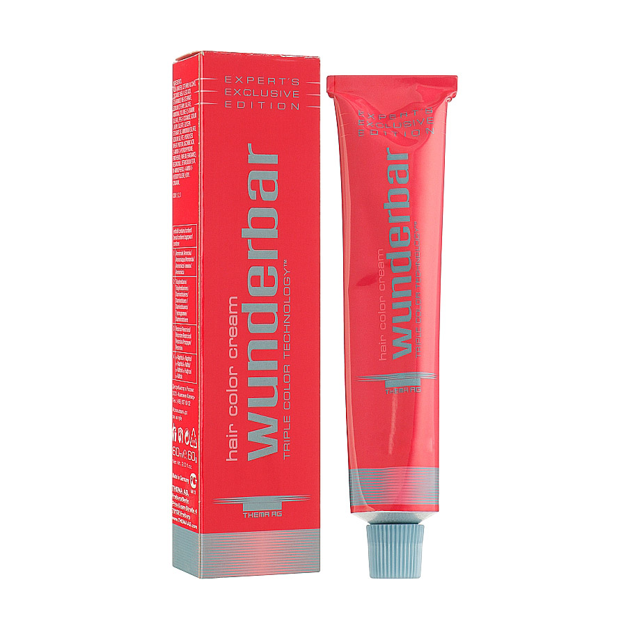 

Перманентна крем-фарба для волосся Wunderbar Hair Color Cream 6/75 Dark Blond Brown Mahogany, 60 мл