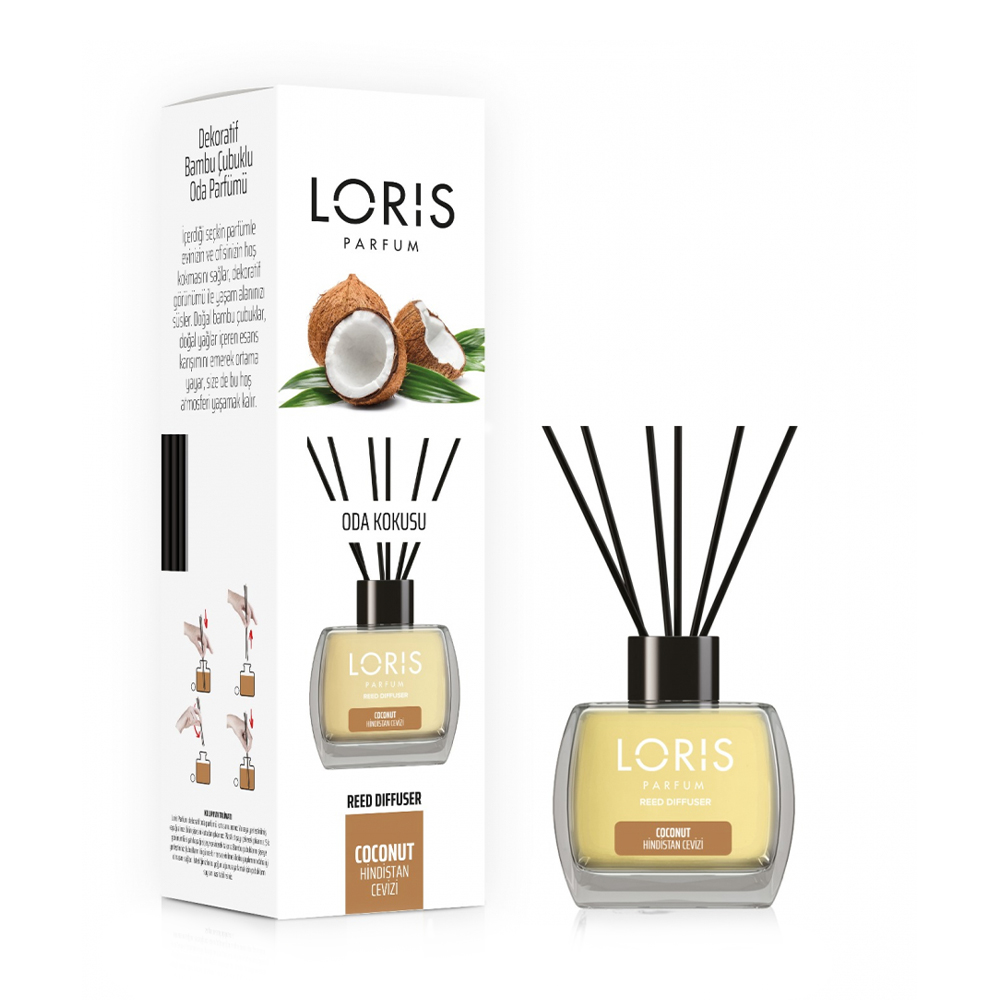 

Аромадифузор Loris Parfum Reed Diffuser Кокос, 120 мл