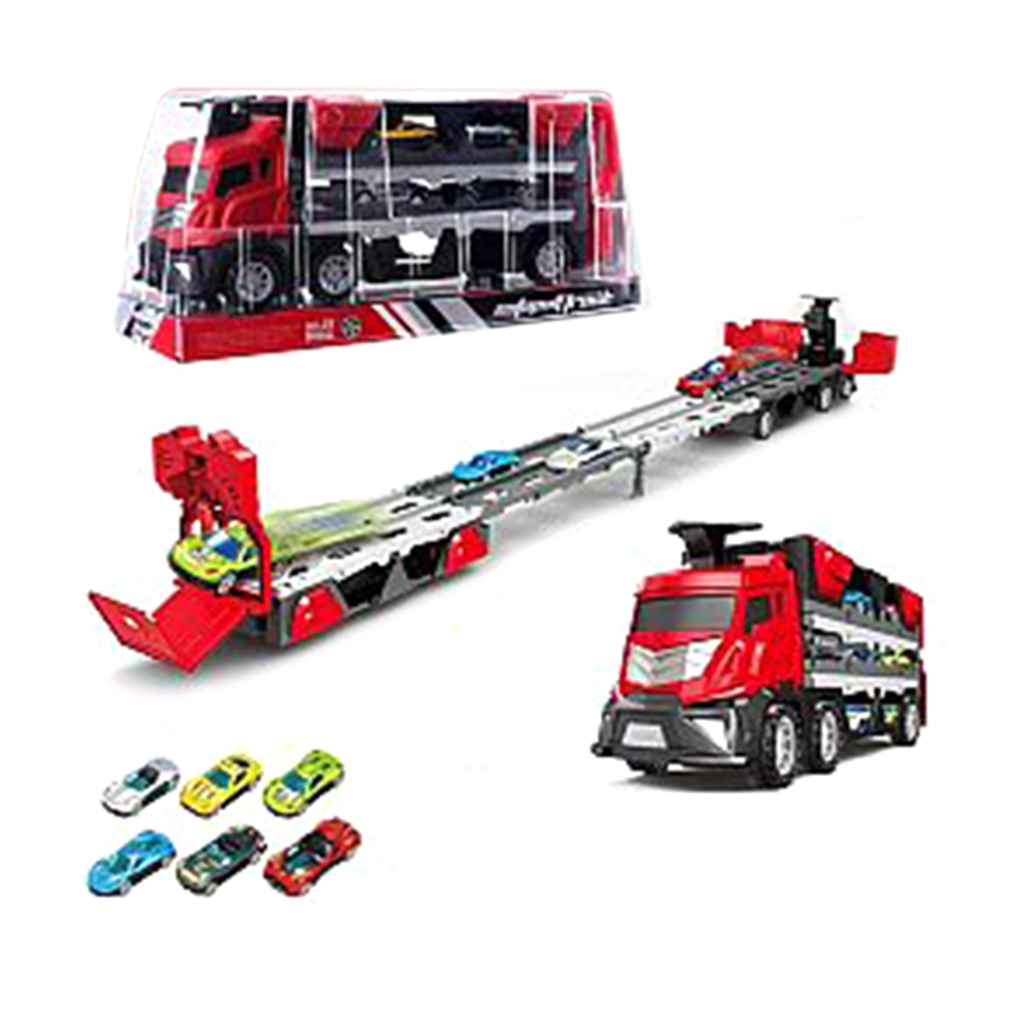 

Дитячий автовоз YG Toys Інерційний, з машинками, від 3 років, (802M)