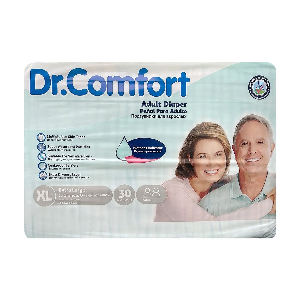 

Підгузники для дорослих Dr Comfort Extra Large 120-170 см, 30 шт