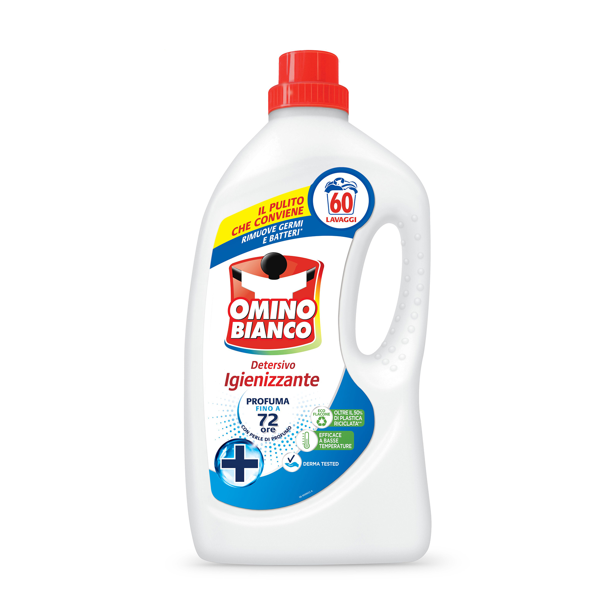 

Гель для прання Omino Bianco Антибактеріальний, 60 циклів прання, 2.4 л
