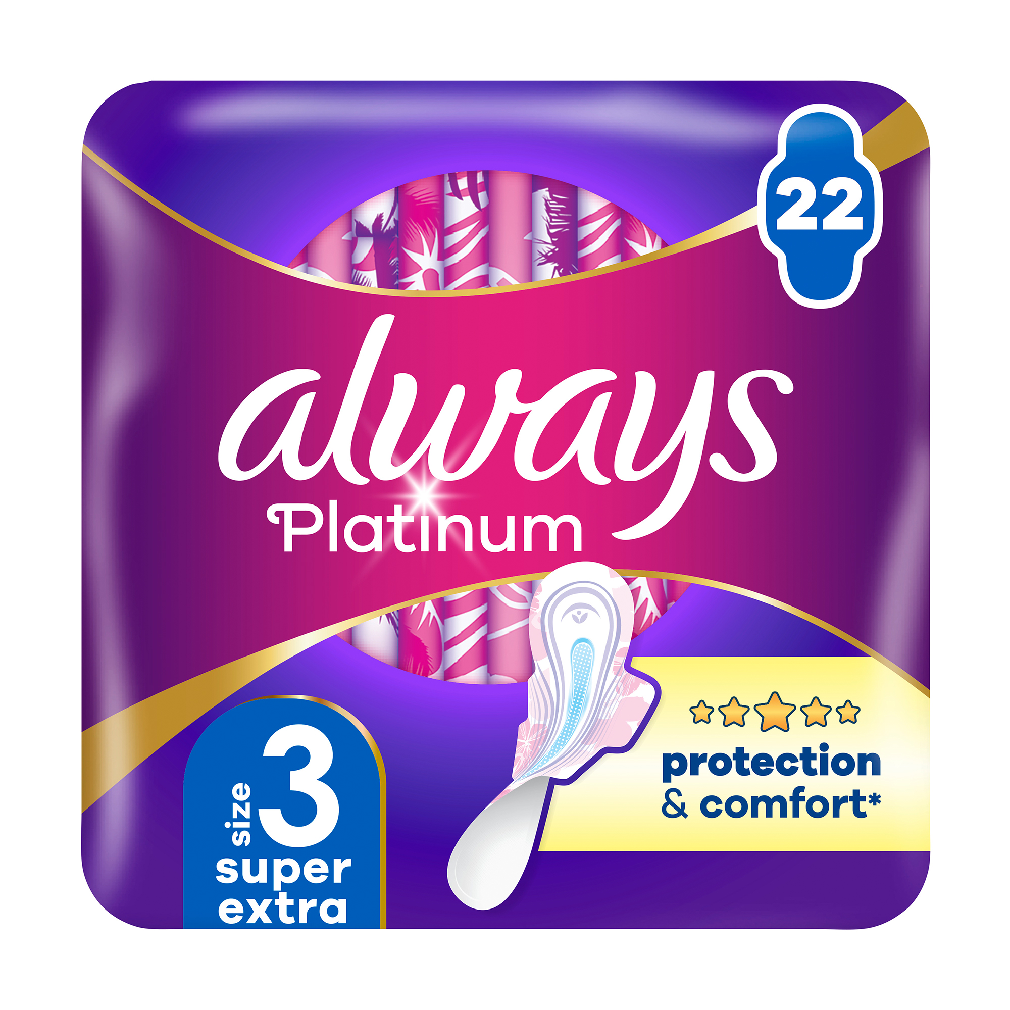 

Гігієнічні прокладки Always Platinum Super Extra, розмір 3, 22 шт