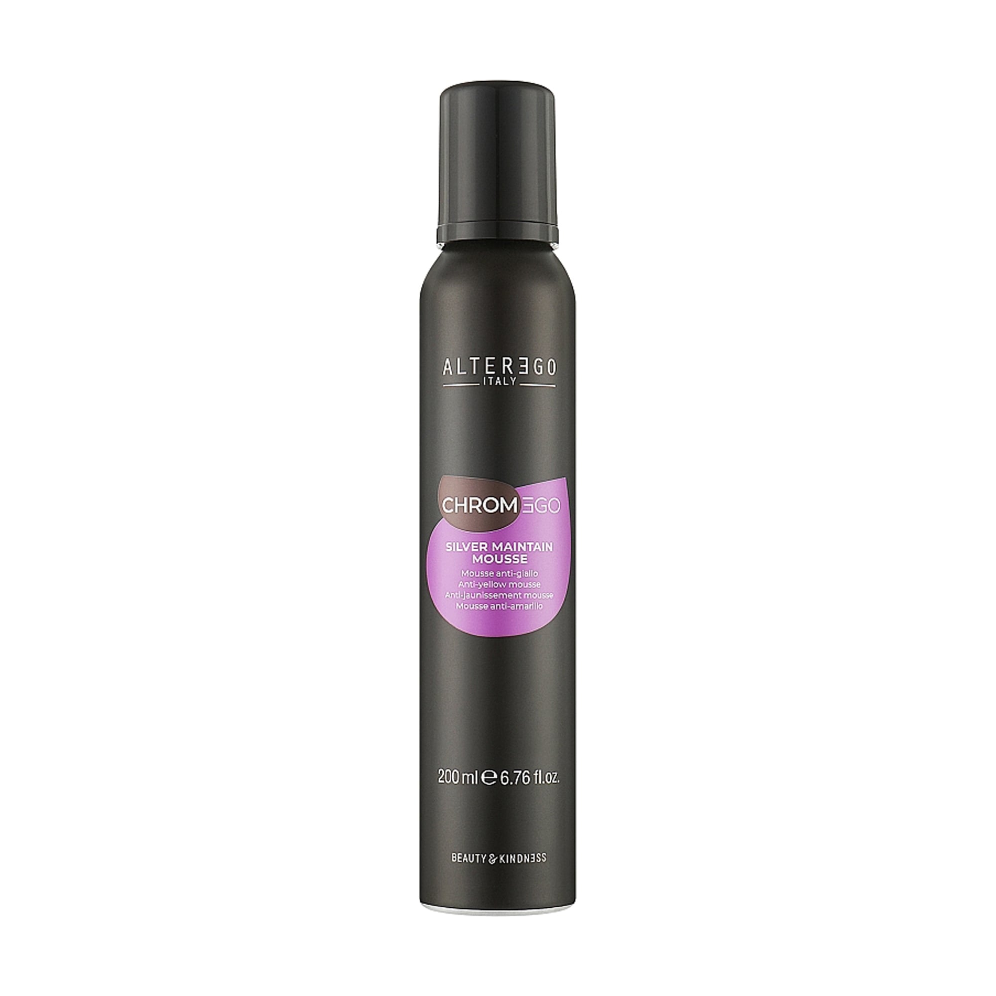 

Мус Alter Ego ChromEgo Silver Maintain Anti-Yelllow Neutralizing Mousse для світлого та сивого волосся, 200 мл