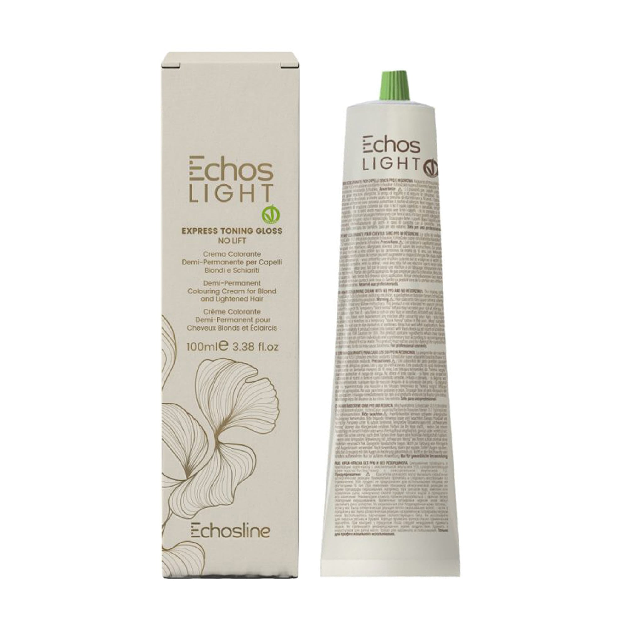 

Тонувальна фарба для волосся Echosline Echos Light Express Toning Gloss, Ash, 100 мл