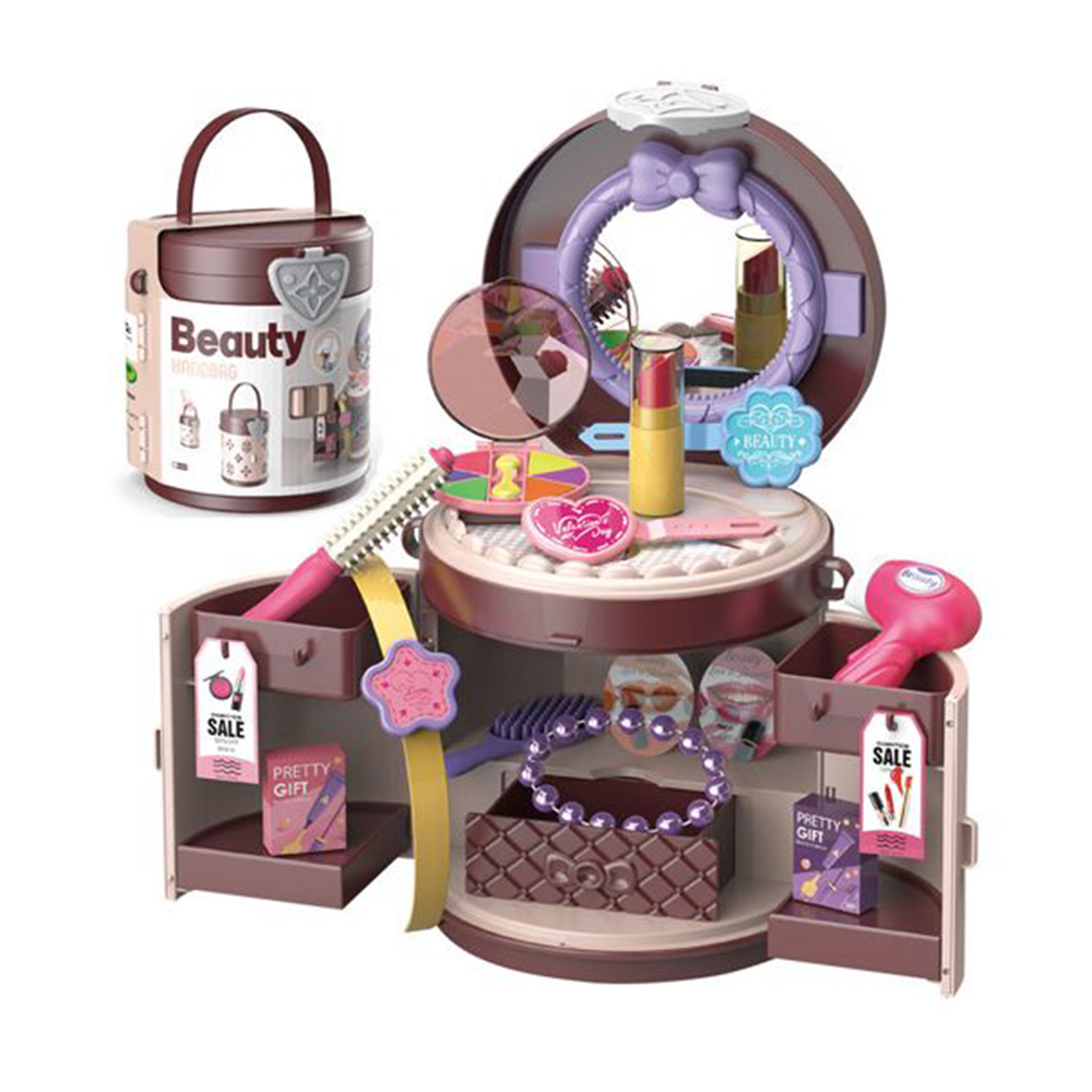 

Дитячий набір косметики YG Toys Салон краси з дзеркалом, в сумці, від 5 років, 17.5*15.5*17 см (19U03)