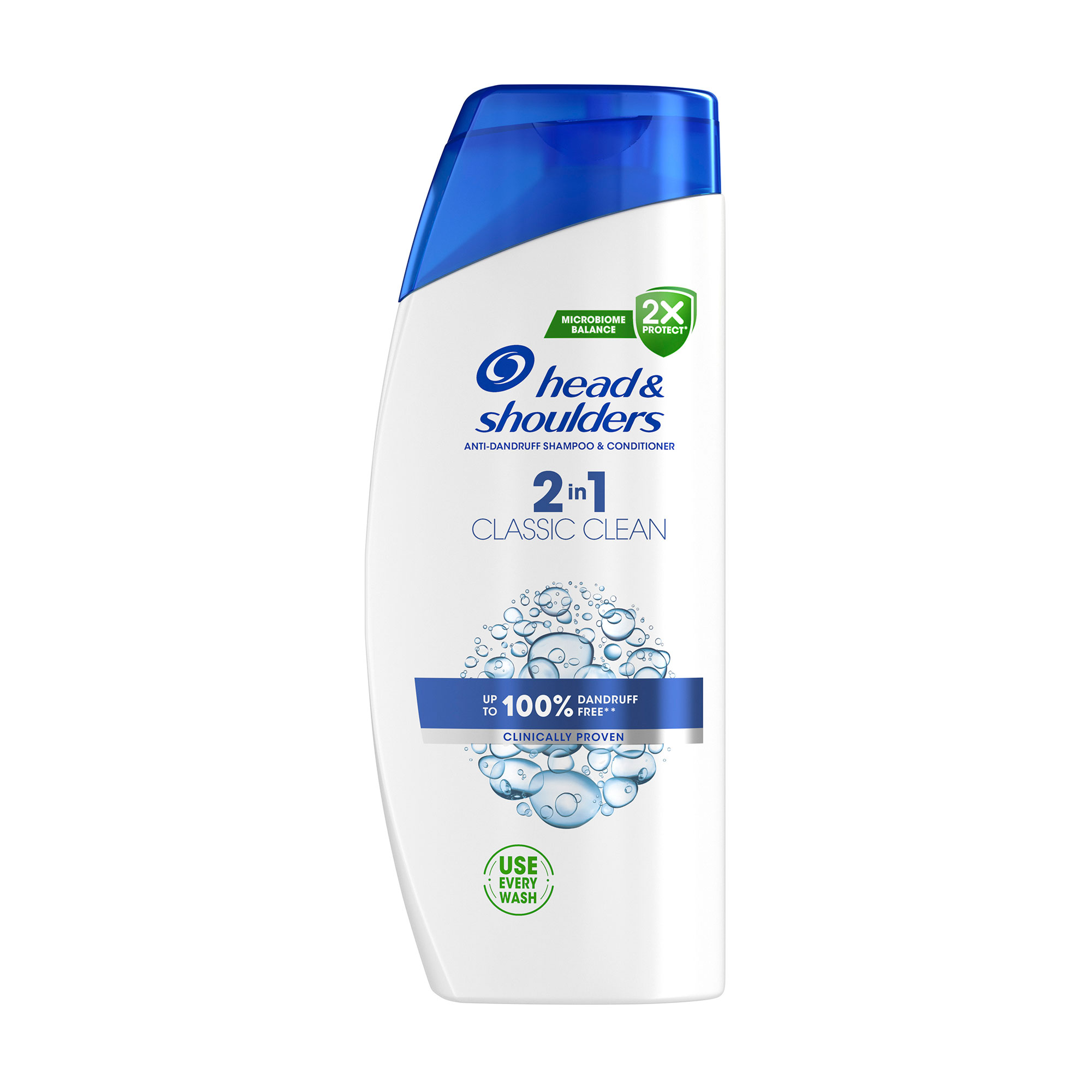 

Шампунь та бальзам-ополіскувач для волосся 2 в 1 Head & Shoulders Classic Clean Основний догляд, проти лупи, 625 мл