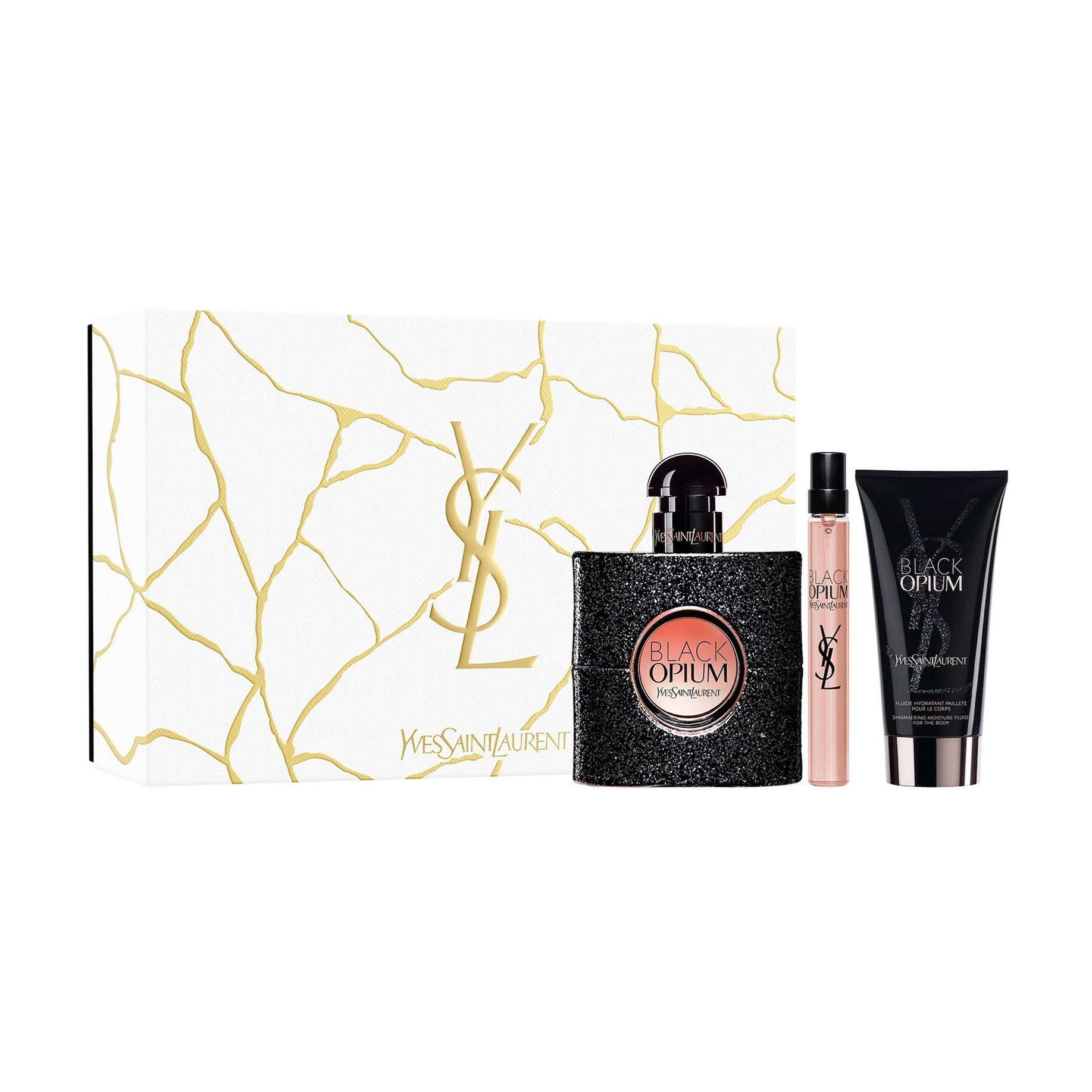 

Парфумований набір жіночий Yves Saint Laurent Black Opium (парфумована вода, 50 мл + парфумована вода, 10 мл + лосьйон для тіла, 50 мл)