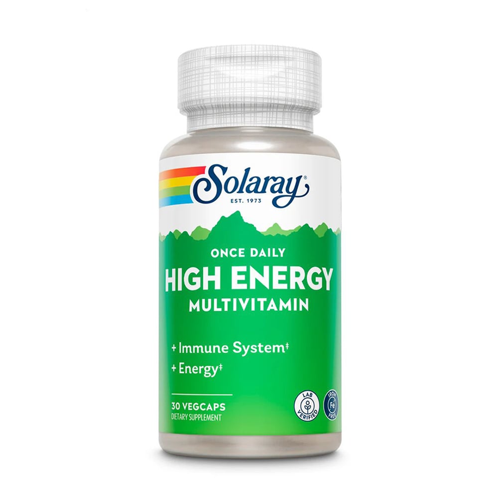 

Мультивітаміни Solaray Once Daily High Energy Multivitamin без заліза, 30 капсул