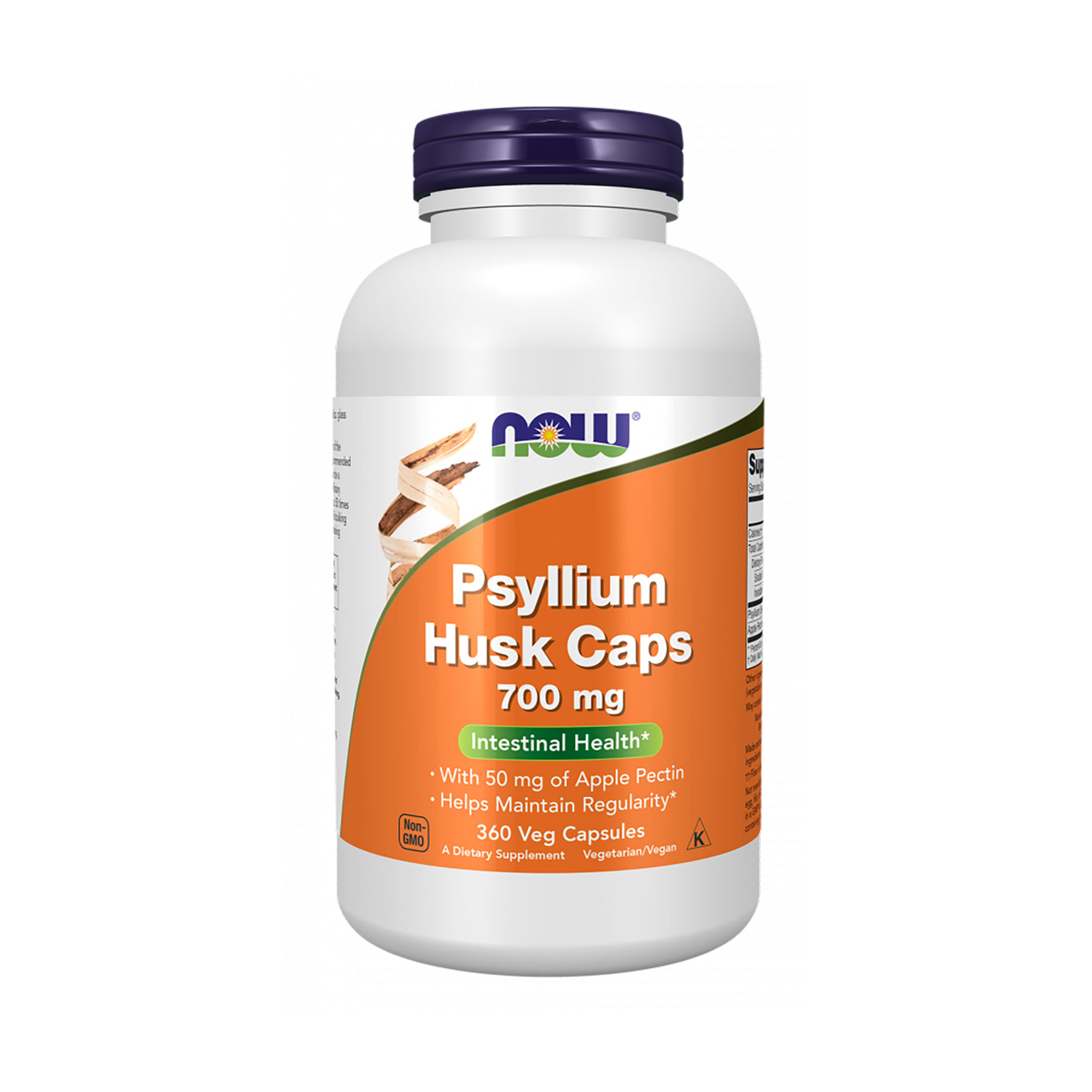 

Подорожник (псіліум) Now Foods Psyllium Husks 700 мг, 360 капсул