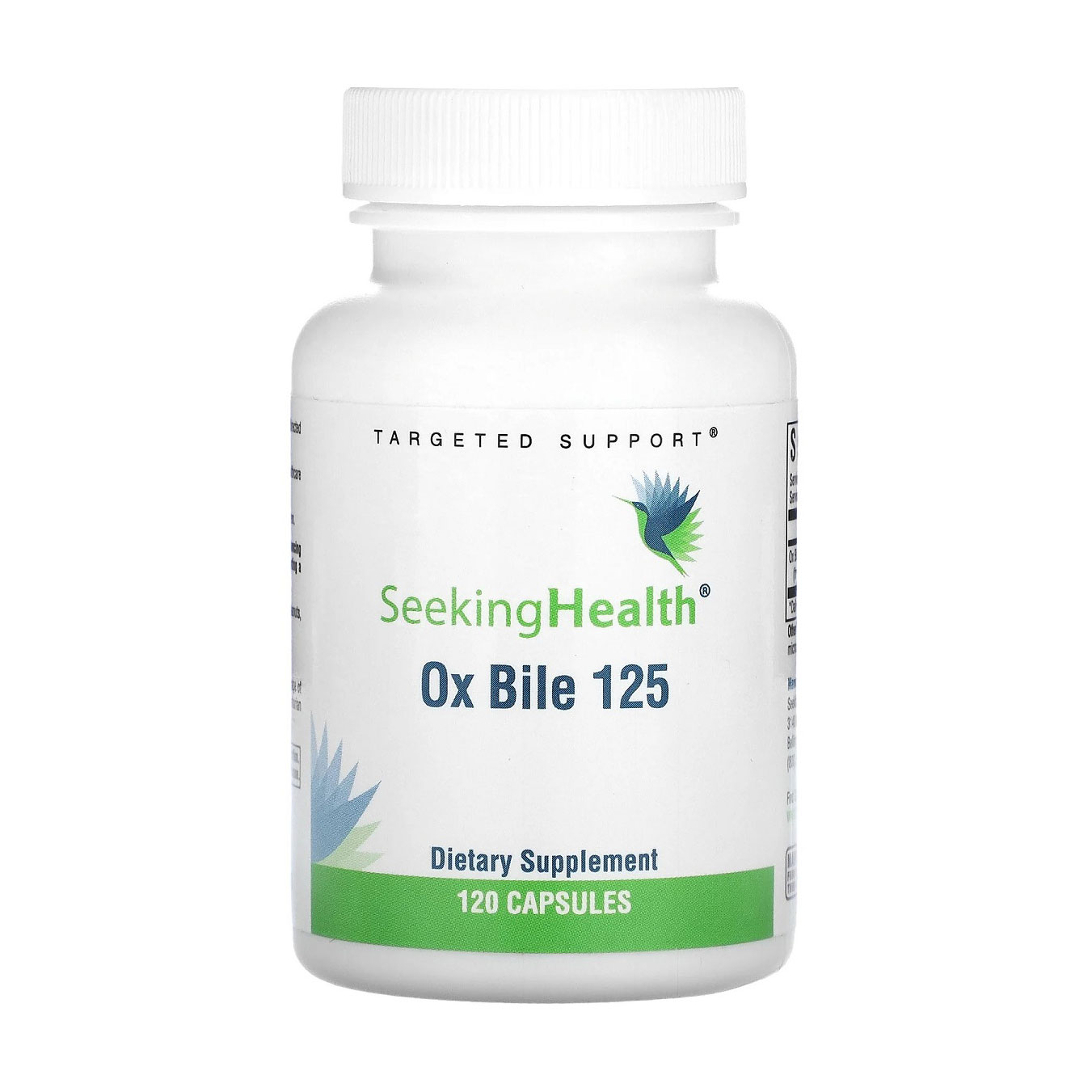 

Бичача жовч Seeking Health Ox Bile 125, 125 мг, 120 капсул