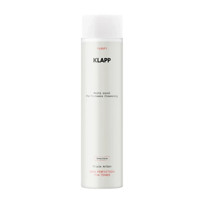 

Уцінка! Тонік для обличчя Klapp Purify Multi Level Performance Sensitive Triple Action Skin Perfection PHA Toner для чутливої шкіри, 200 мл