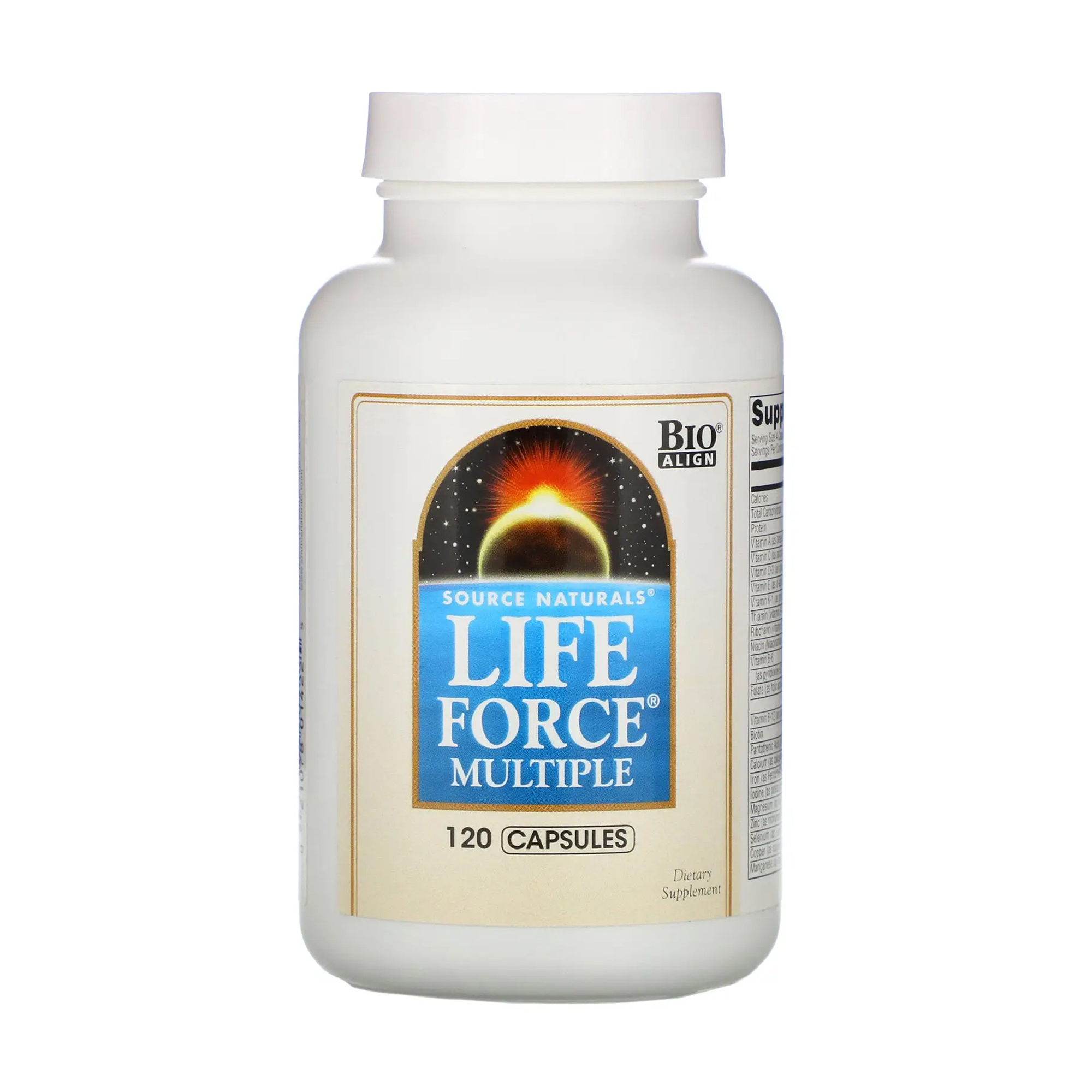 

Мультикомплекс Source Naturals Life Force Multiple Підтримки енергії, 120 капсул