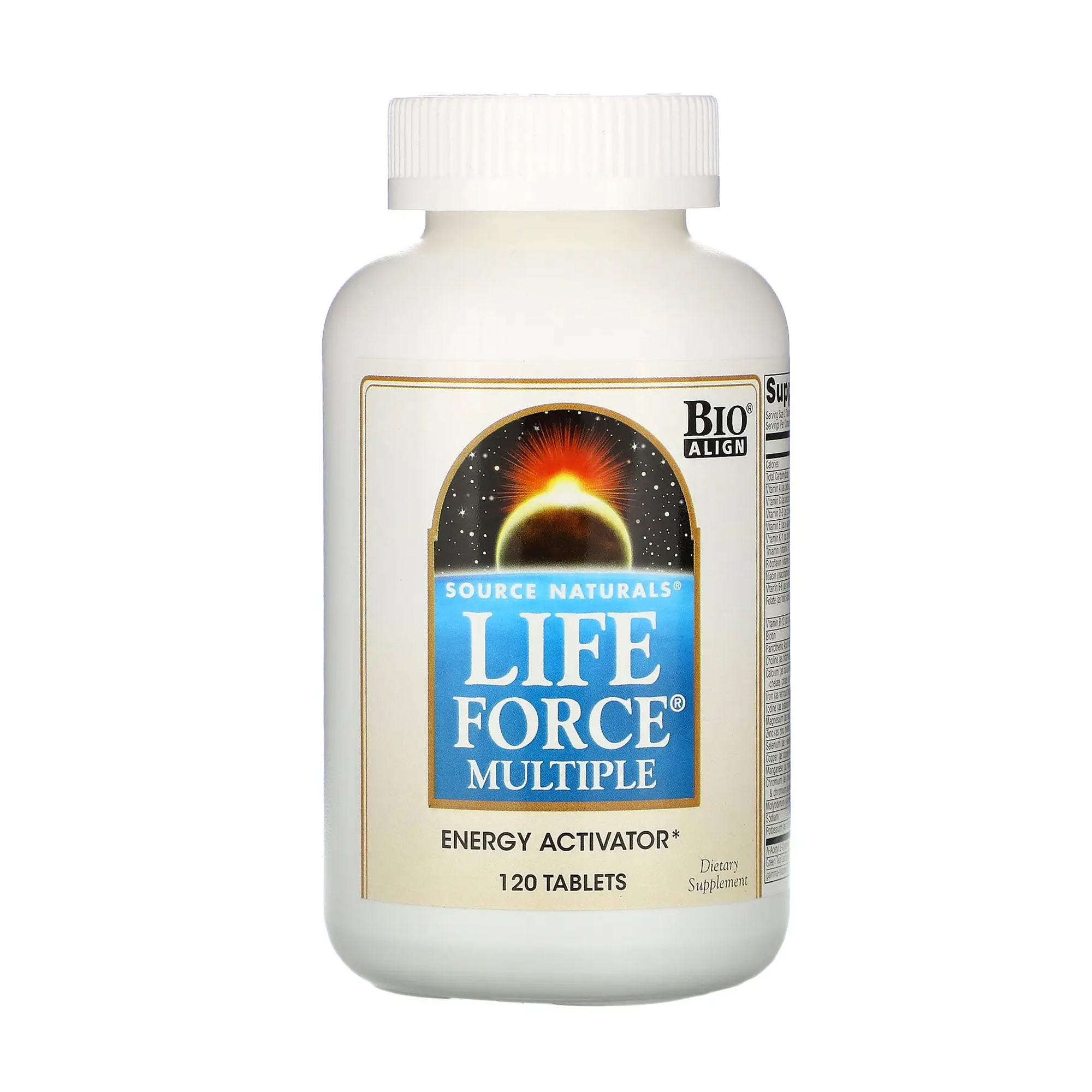 

Мультикомплекс підтримки енергії Source Naturals Life Force Multiple, 120 таблеток