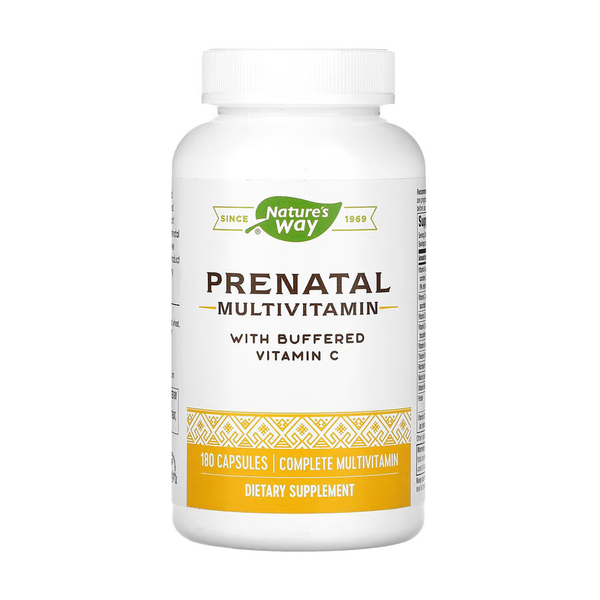 

Мультивітаміни Nature's Way Prenatal Multivitamin With Buffered Vitamin C з буферним вітаміном С, для вагітних, 180 капсул