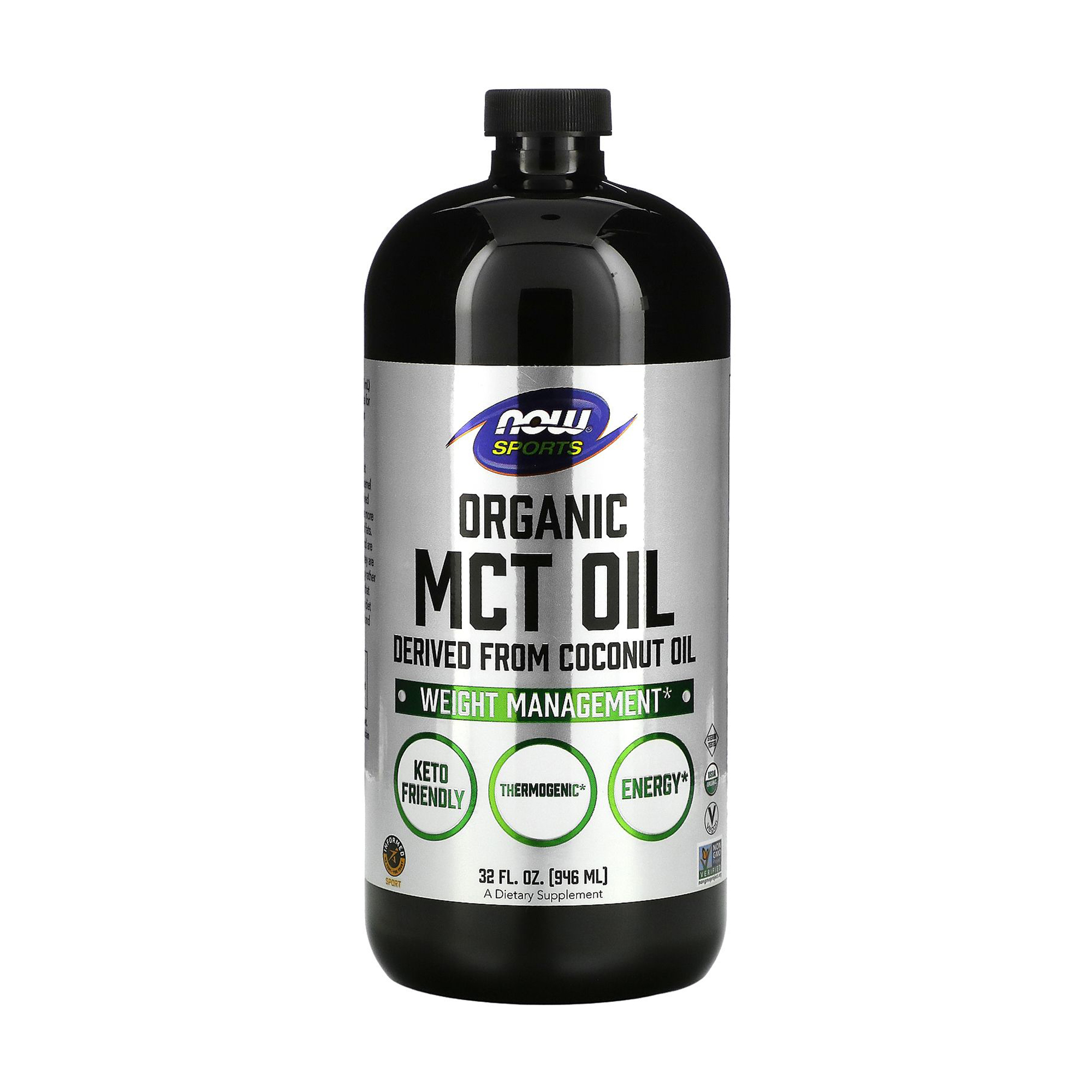 

Органічна олія МСT NOW foods Organic MCT Oil, в рідині, 946 мл