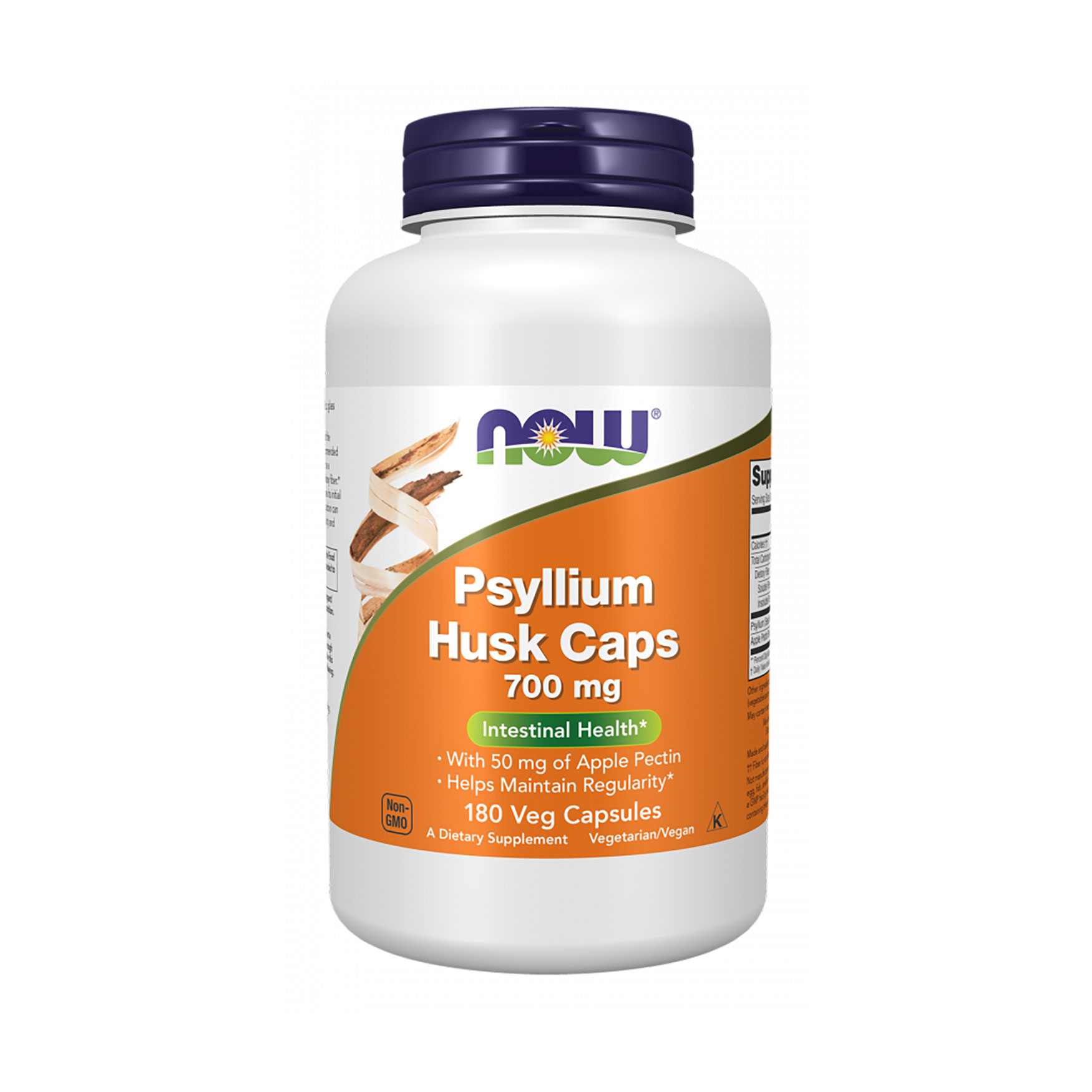 

Подорожник (псіліум) Now Foods Psyllium Husks 700 мг, 180 капсул