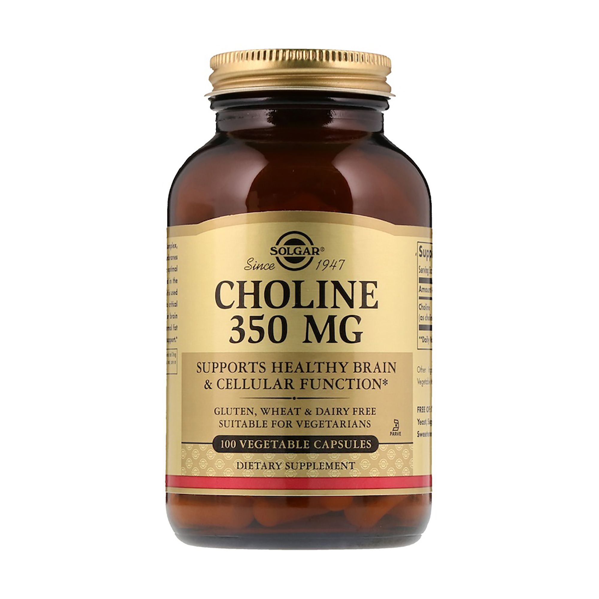 

Холін Solgar Choline 350 мг, 100 капсул