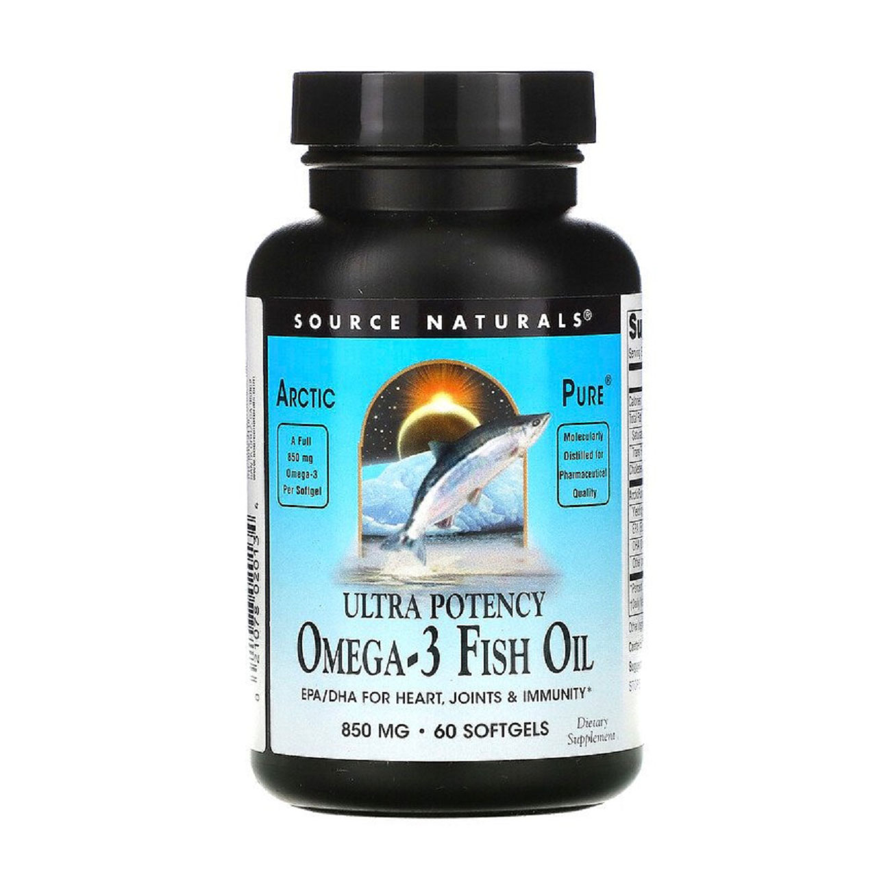 

Омега-3 Риб'ячий жир Source Naturals Omega-3 Fish Oil, 60 гелевих капсул