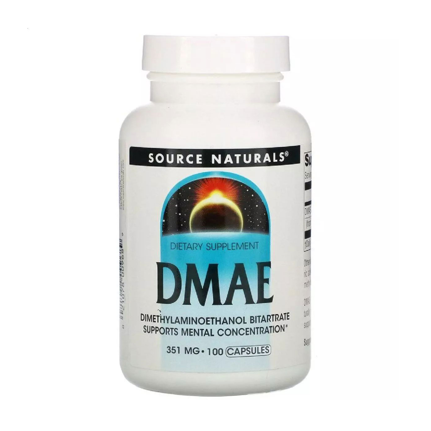 

Диметиламіноетанол Source Naturals DMAE 351 мг, 100 капсул