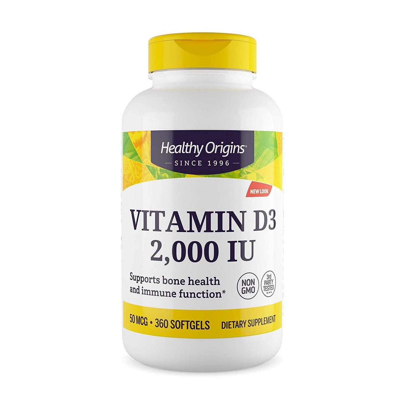 

Вітамін Д3 Healthy Origins Vitamin D3 2000 МО, 360 капсул