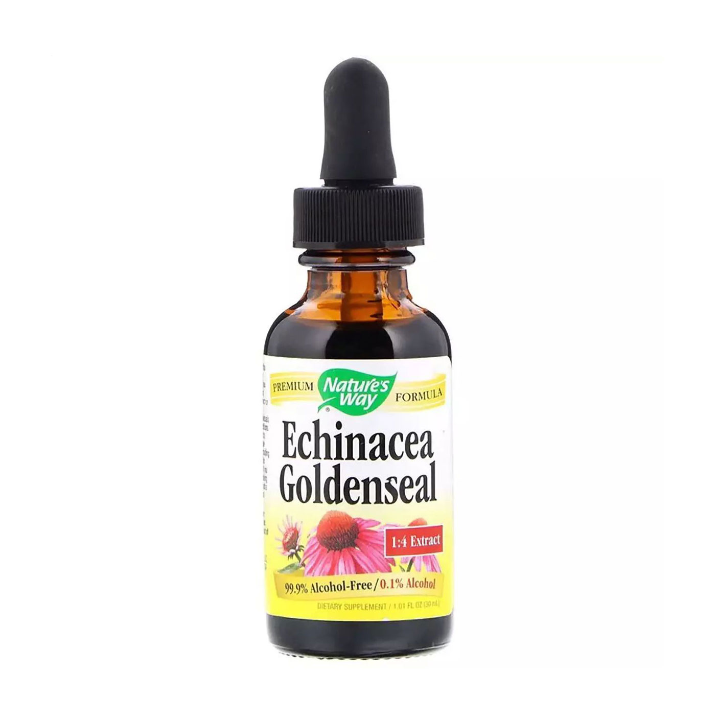 

Ехінацея і гідрастіс Nature's Way Echinacea Goldenseal 250 мг, в краплях, 30 мл