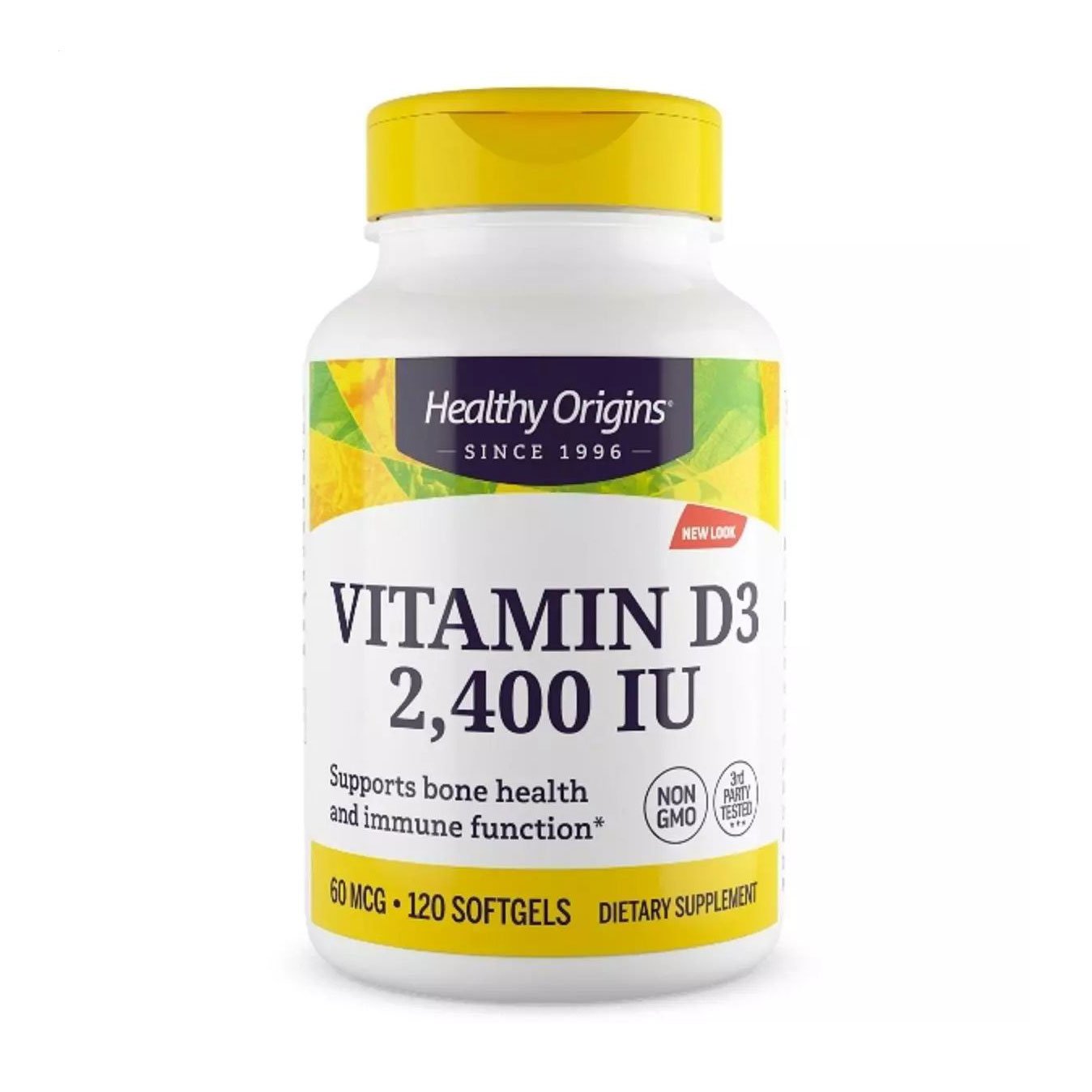 

Вітамін Д3 Healthy Origins Vitamin D3 2400 МО, 120 капсул