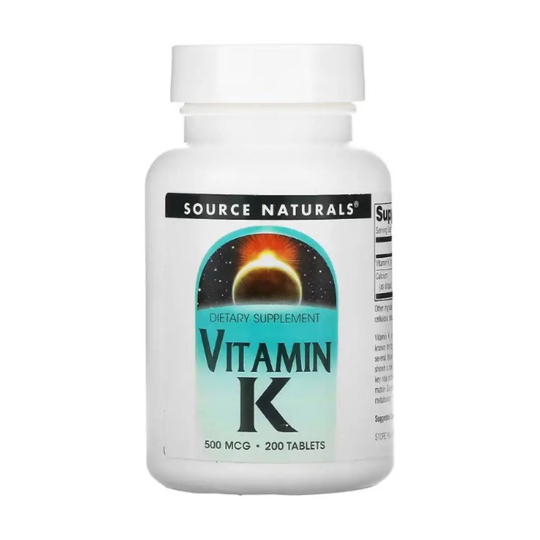 

Вітамін К Source Naturals Vitamin K, 500 мкг, 200 таблеток