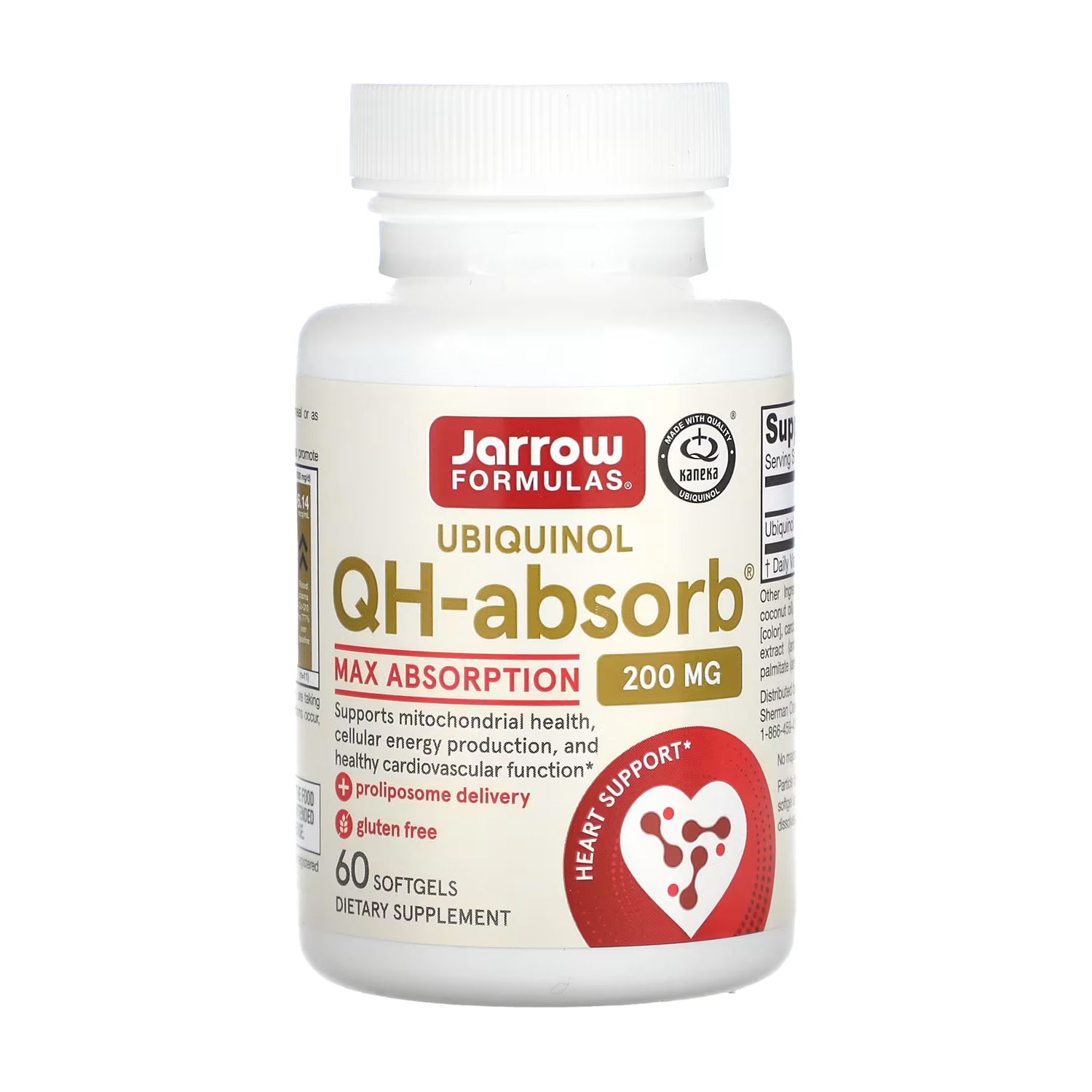 

Убіхінол Jarrow Formulas Ubiquinol QH-Absorb 200 мг, 60 гелевих капсул