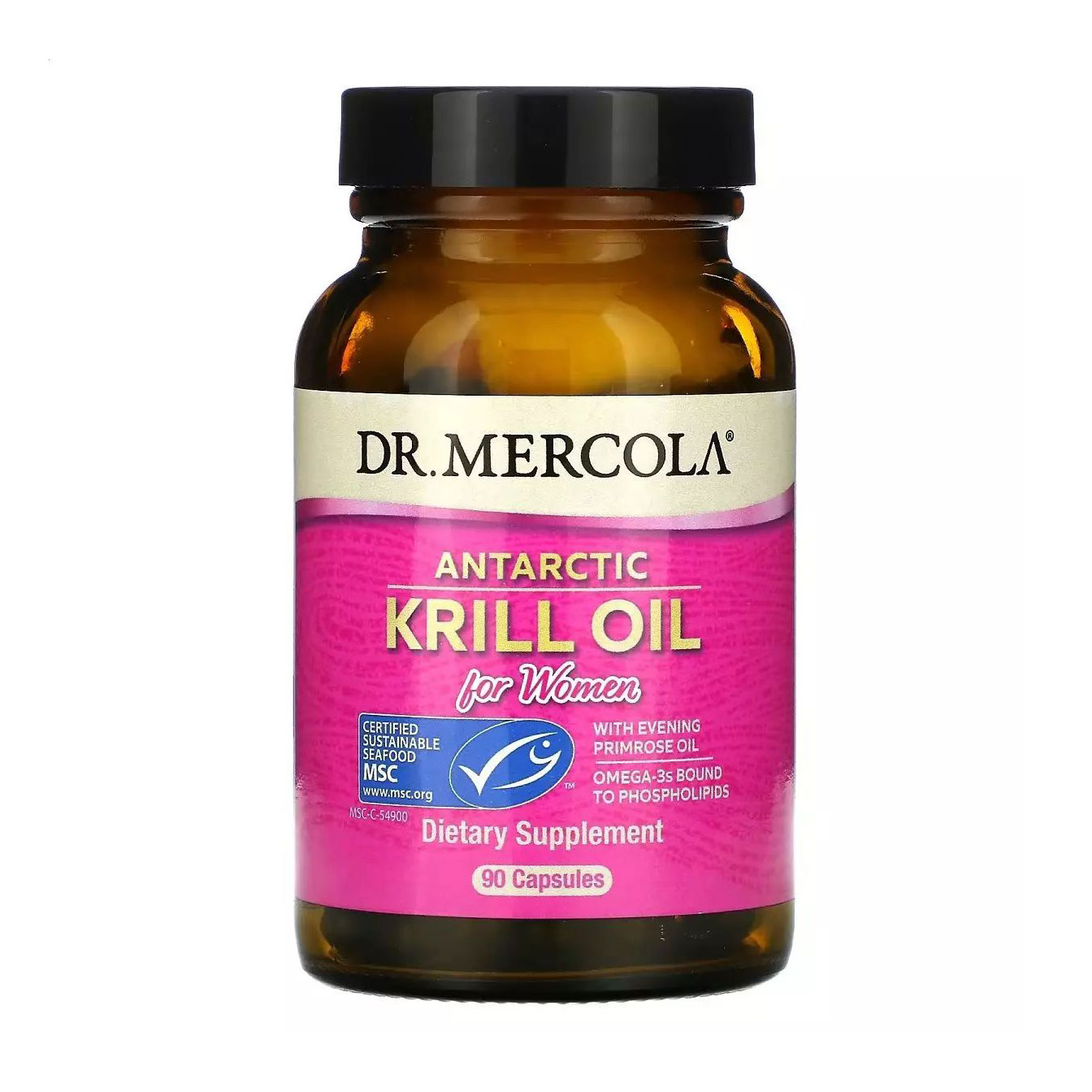 

Олія арктичного криля для жінок Dr. Mercola Antartic Krill Oil, 90 капсул