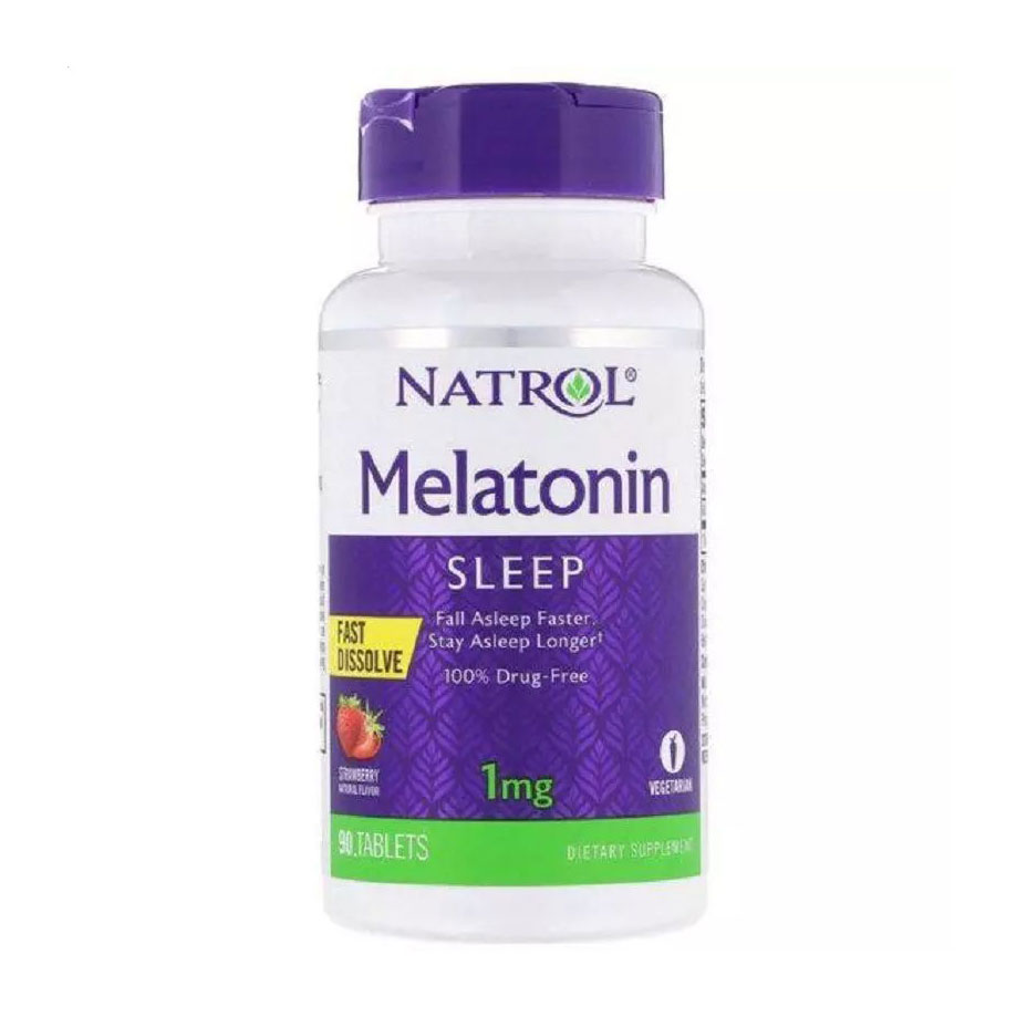 

Мелатонін Natrol Melatonin Sleep Полуниця, 1 мг, 90 таблеток