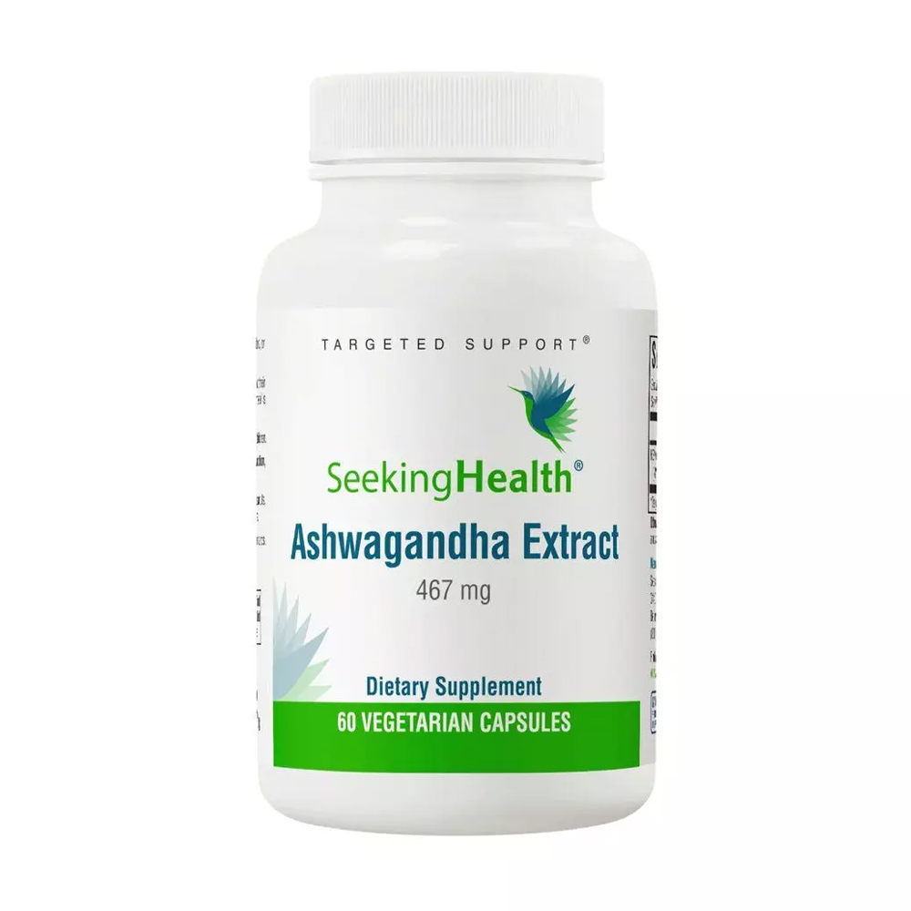 

Уцінка! Екстракт ашваганди Seeking Health Ashwagandha Extract 467 мг, 60 капсул