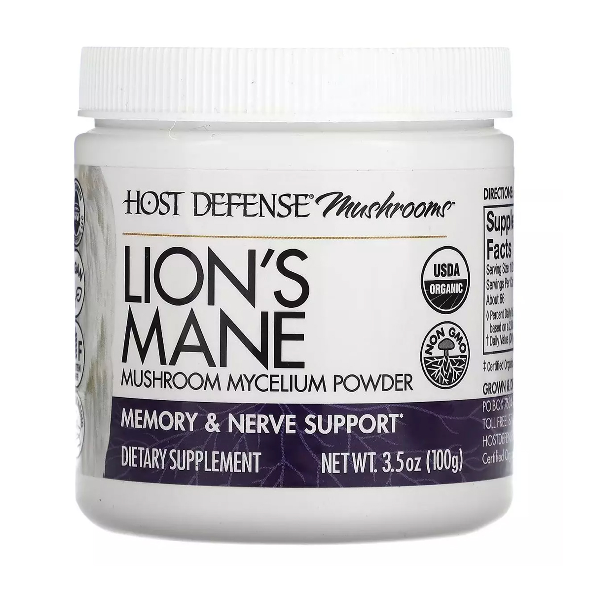 

Їжовик гребінчастий Fungi Perfecti Lion's Mane в порошку, 100 г