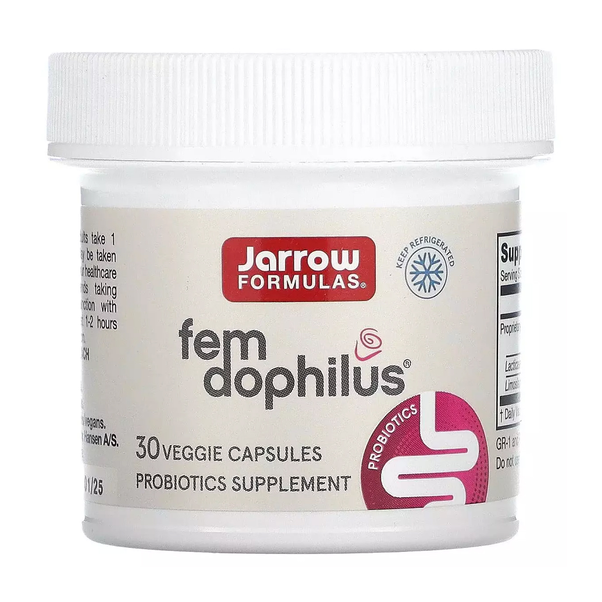 

Уцінка! Жіночий пробіотик Jarrow Formulas Fem Dophilus 5 млрд КУО, 30 вегетаріанських капсул