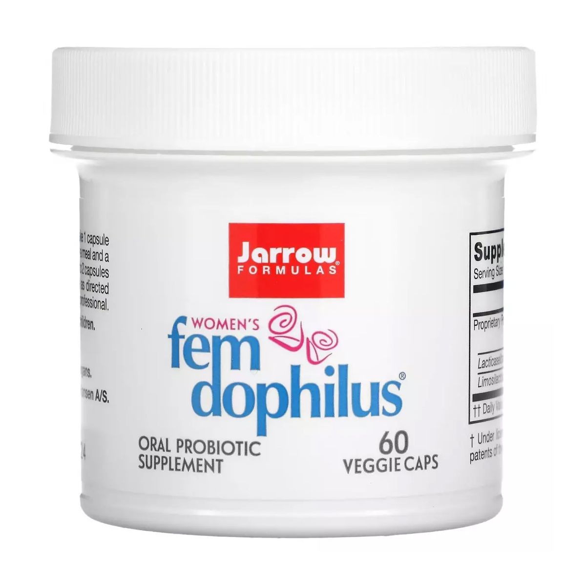 

Жіночий пробіотик Jarrow Formulas Fem Dophilus 5 млрд КУО, 60 вегетаріанських капсул