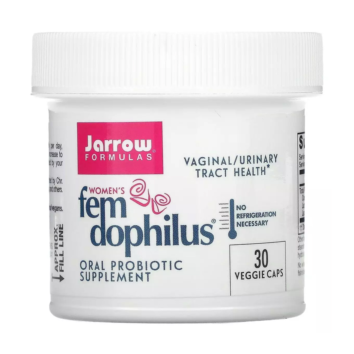 

Жіночий пробіотик Jarrow Formulas Fem Dophilus 1 млрд КУО, 30 вегетаріанських капсул